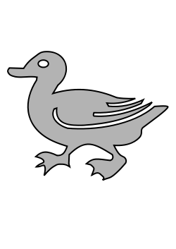 Symbole du canard en héraldique