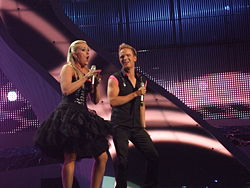 Iceland, Eurobandið, semi-final of Eurovision 2008.jpg