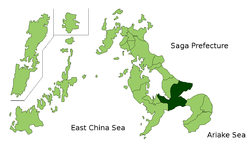 Isahaya in Nagasaki Prefecture.png