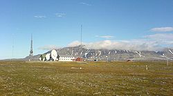 Isfjord radio on Svalbard seen from west.jpg
