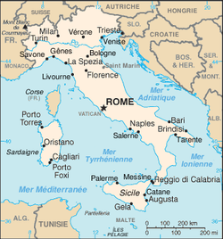 Carte de l'Italie