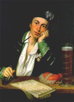 Joseph Martin Kraus lorsqu'il était étudiant à Erfurt (1775).
