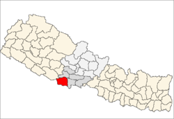 Localisation du district de Kapilvastu