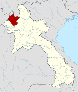 Carte du Laos mettant en évidence la province de Luang Namtha.