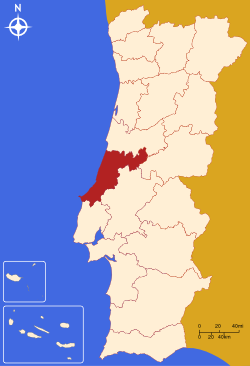 Localisation du district de Leiria