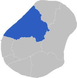 Carte de localisation de la circonscription électorale d'Ubenide