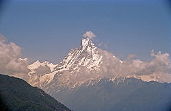 Vue du Machapuchare.