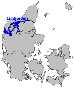 Carte du Limfjord.