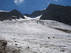 Vue du glacier en 2005.