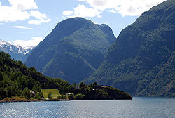 Vue du Nærøyfjord.