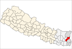 Localisation du district de Panchthar