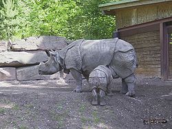  Une mère et son petit, au zoo de Nuremberg