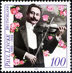 Paul Lincke sur un timbre allemand de 1996