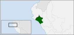 Localisation de la région Lambayeque