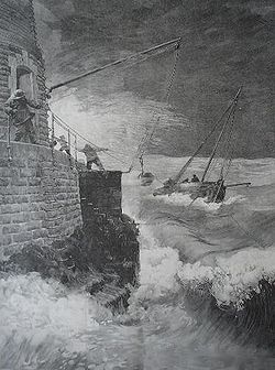 Gravure du phare du Four, extraite de lIllustration du samedi 4 juillet 1896