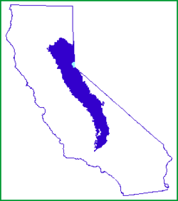 Position de la chaîne au sein de la Californie
