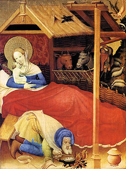 La Nativité  -  Conrad von Soest (1404)