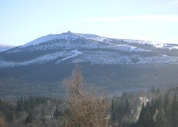 Sommet vu de l'ouest