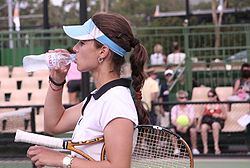 Tsvetana Pironkova 2007 Australian Open womens doubles R1.jpg