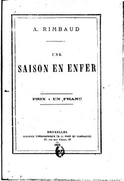 Couverture de la plaquette de 53 p. publiée à compte d’auteur, en octobre 1873.