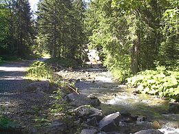 La Dranse d'Abondance à Pré-la-Joux (Châtel).