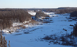 La rivière Eastmain en décembre 2005