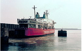 Herald of Free Enterprise, Eastern Docks, Douvres, Grande-Bretagne, en 1984