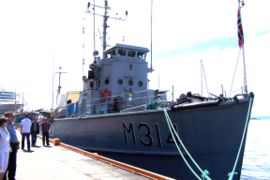 le navire-musée KNM Alta de la marine norvégienne, ex MSC-104