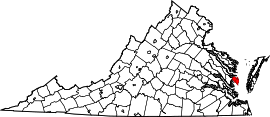Map of Virginia highlighting Mathews County.svg