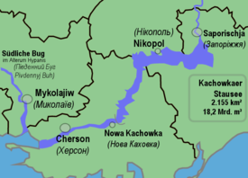 Carte du Réservoir de Kakhoka