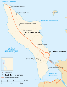 Carte de l’île d'Oléron