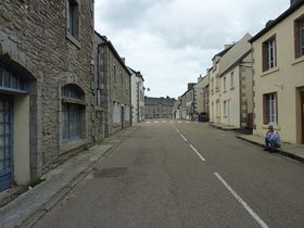 La rue principale du village