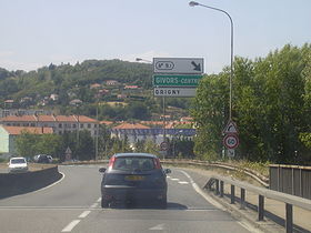 Photographie de la route A 47 : L’A47 au niveau de la sortie 9.1