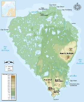 Carte de l'île aux Ours.