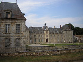La façade occidentale du château