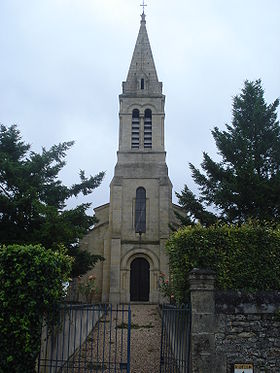 La tour de l'église de Caplong