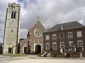 Centre du village et tour gothique