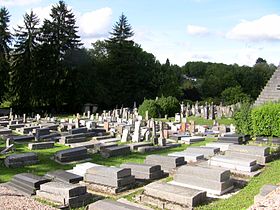 Vue générale du cimetière.