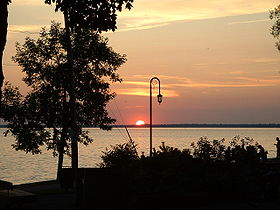 Coucher de soleil du quai de Saint-Anicet