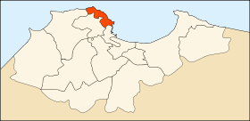 Localisation de la daïra dans la Wilaya d'Alger