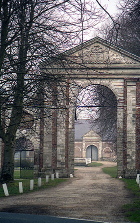 Le porche d'entrée de l'abbaye