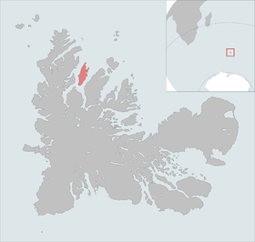 Carte de localisation de l'île Saint-Lanne Gramont.
