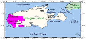 Carte de l'île Kangourou.