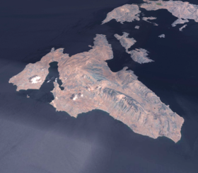 Vue satellite de Céphalonie