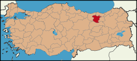 Localisation de Gümüşhane