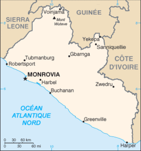 Carte du Libéria