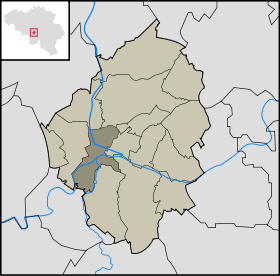 Localisation de Marchienne-au-Pont dans la commune de Charleroi