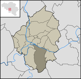 Localisation de Marcinelle dans la commune de Charleroi