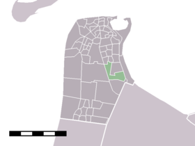 Localisation de Friese Buurt dans la commune de Le Helder