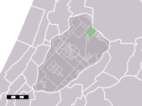 Localisation de Lijnden dans la commune de Haarlemmermeer